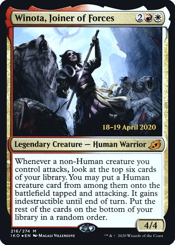 Winota, Joiner of Forces [Ikoria: Lair of Behemoths Promos]