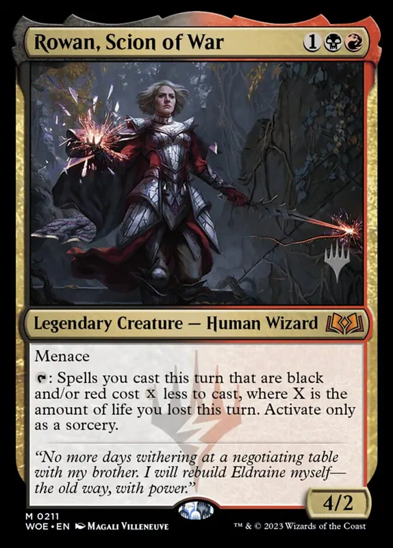 Rowan, Scion of War [Wilds of Eldraine Promos]