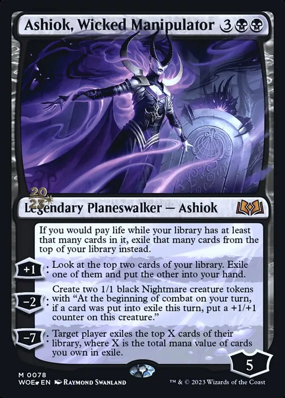 Ashiok, Wicked Manipulator [Wilds of Eldraine Promos]