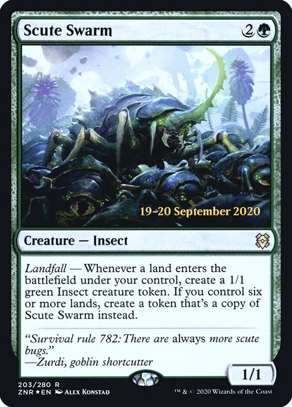 Scute Swarm [Zendikar Rising Promos]