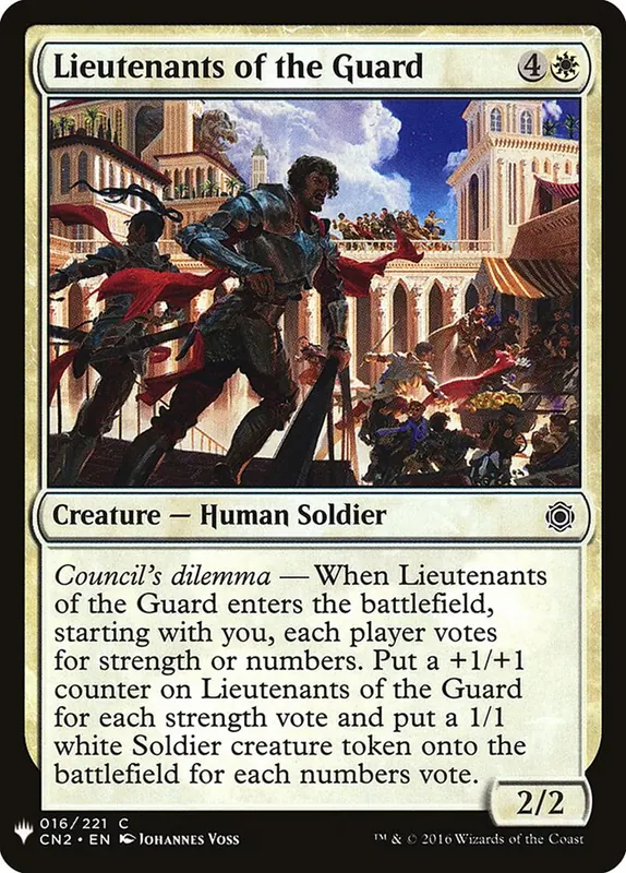 Lieutenants of the Guard [The List]