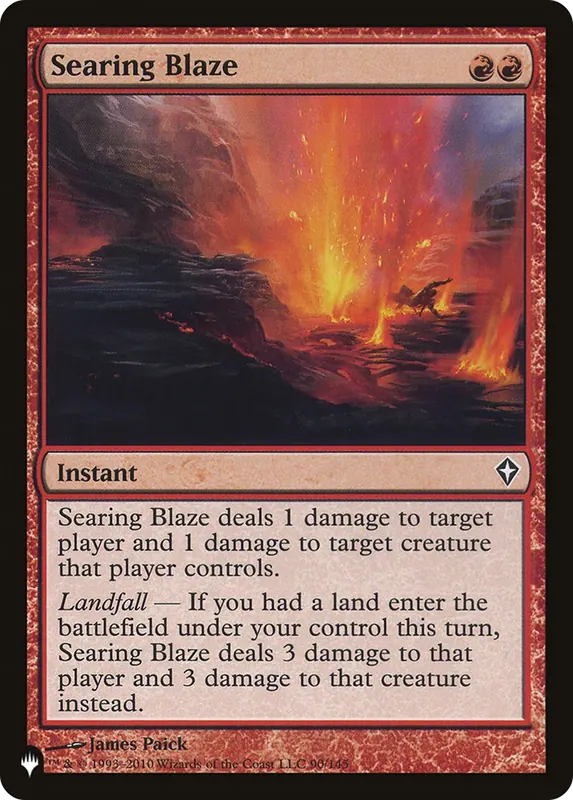 Searing Blaze [The List]