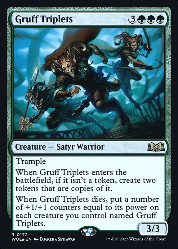 Gruff Triplets [Wilds of Eldraine Promos]
