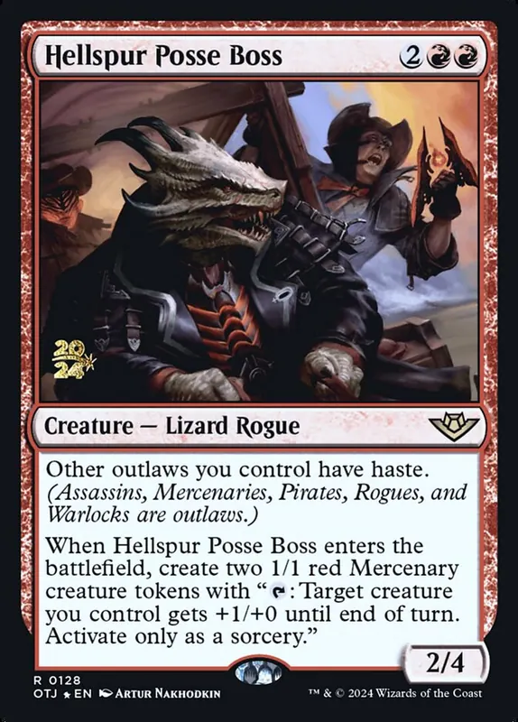 Hellspur Posse Boss [Outlaws of Thunder Junction Promos]