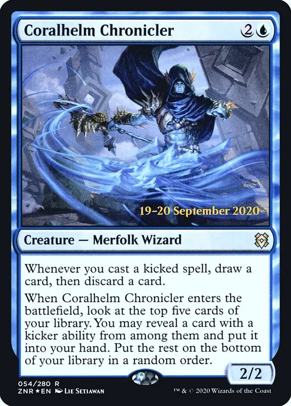 Coralhelm Chronicler [Zendikar Rising Promos]
