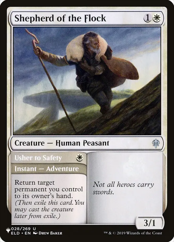 Shepherd of the Flock // Usher to Safety [The List]