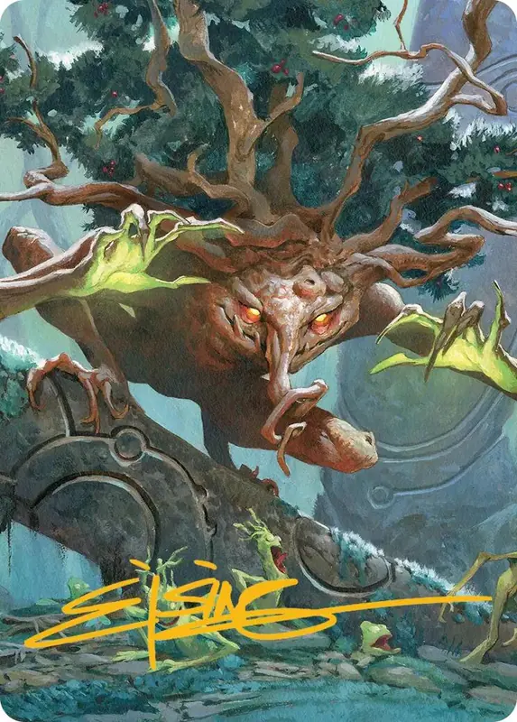 Ferrafor, Young Yew Art Card (Gold-Stamped Signature) [Lorwyn Eclipsed Art Series]