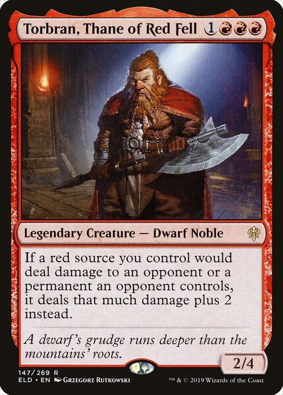 Torbran, Thane of Red Fell [Throne of Eldraine] - Japones