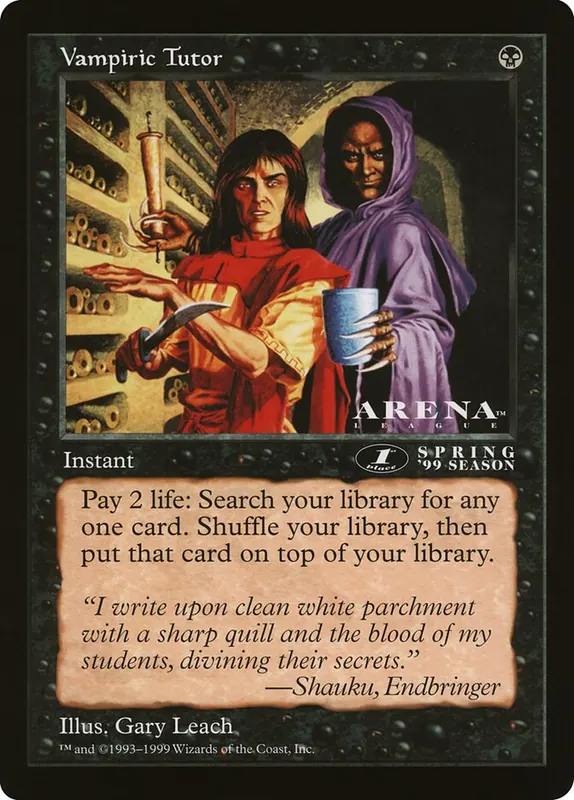 Vampiric Tutor [Oversized League Prizes]