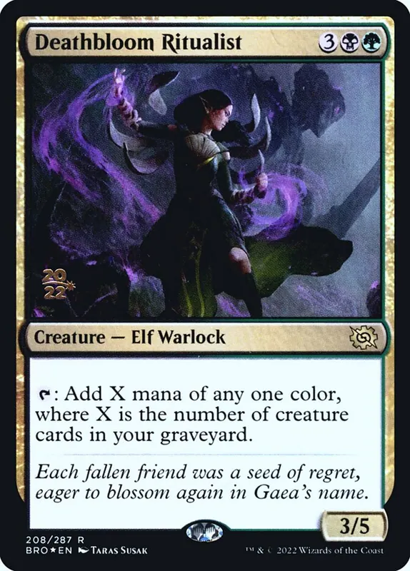 Deathbloom Ritualist [The Brothers' War Promos]