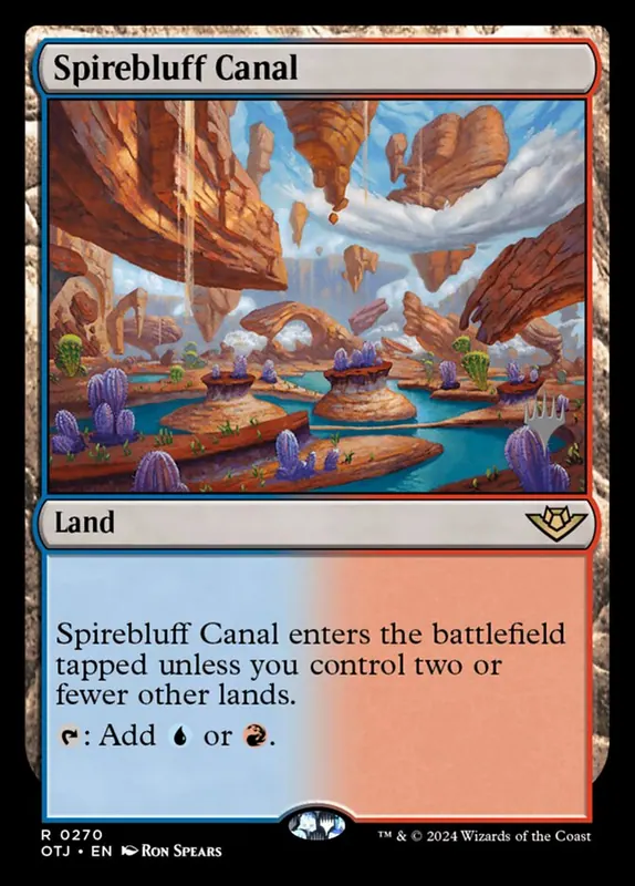 Spirebluff Canal [Outlaws of Thunder Junction Promos]