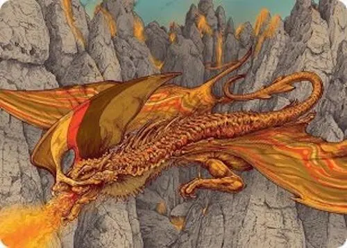 Magmatic Hellkite Art Card (34/54) [Tarkir: Dragonstorm Art Series]