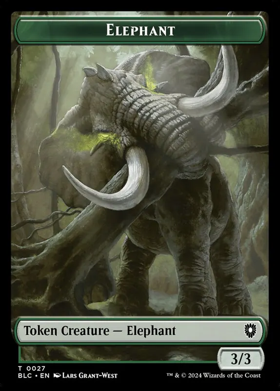 Elephant [Bloomburrow Commander Tokens]