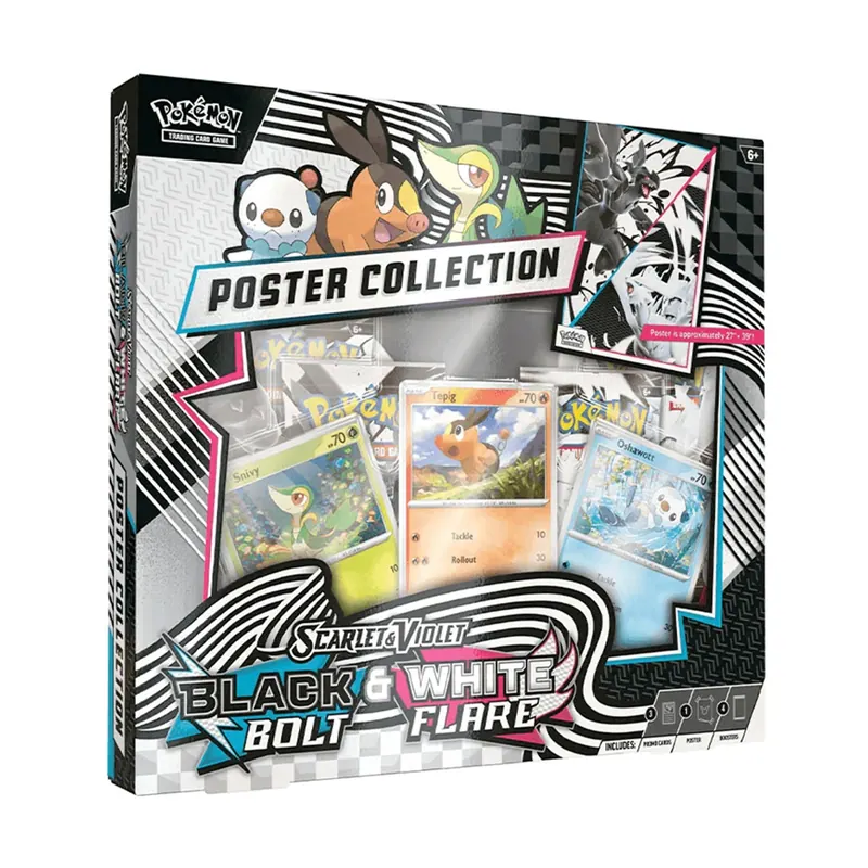 Pokémon - Unova Poster Collection - Black Bolt & White Flare - Ingles & Español