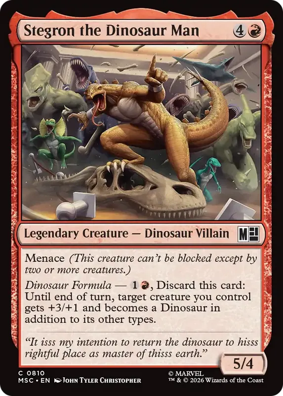 Stegron the Dinosaur Man [Marvel Super Heroes Commander]