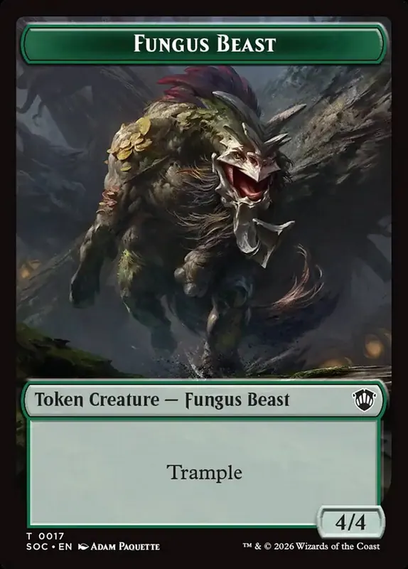 Fungus Beast [Secrets of Strixhaven Commander Tokens]