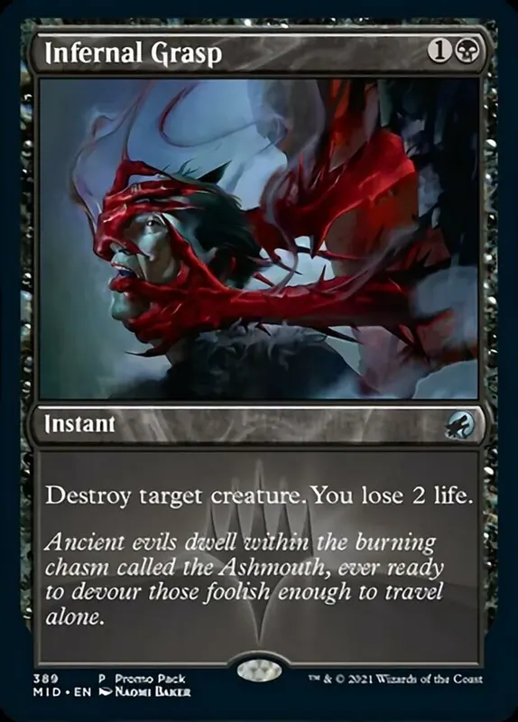 Infernal Grasp (Promo Pack) [Innistrad: Midnight Hunt Promos] - Español