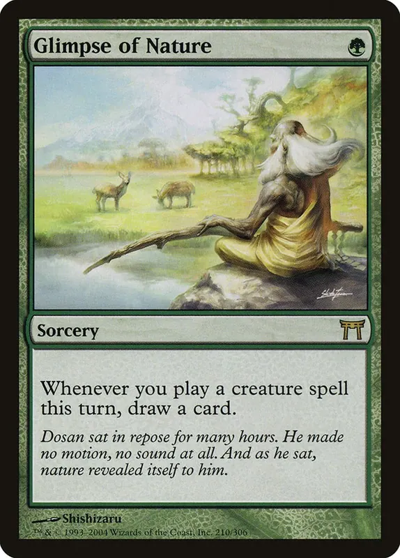 Glimpse of Nature - Español [Champions of Kamigawa]
