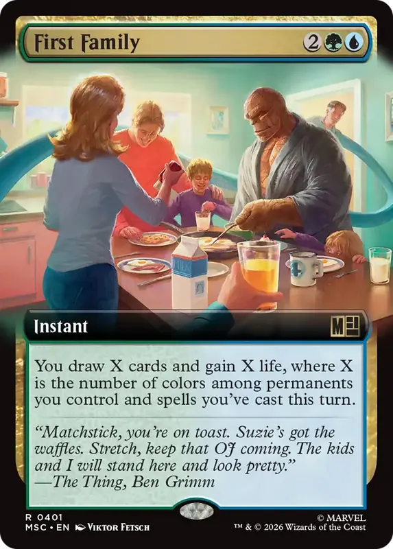 First Family (Extended Art) [Marvel Super Heroes Commander]