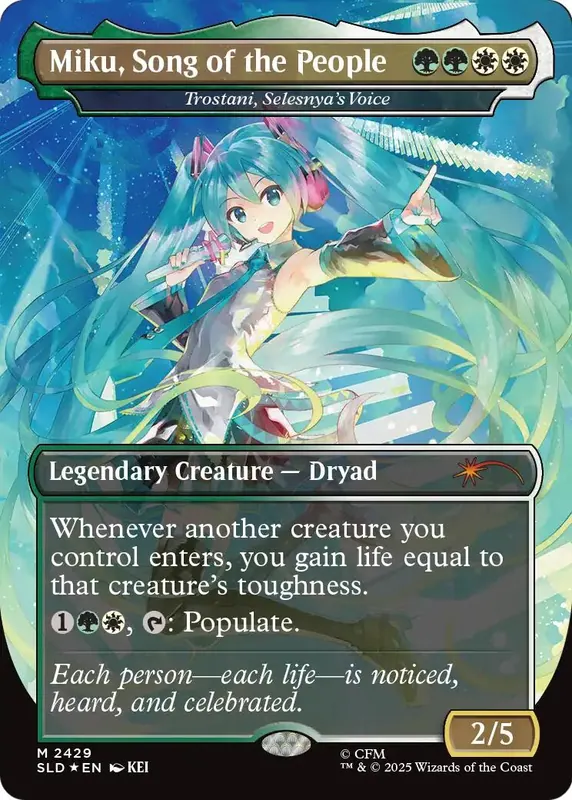 Miku, Song of the People - Trostani, Selesnya's Voice [Secret Lair Drop Series]