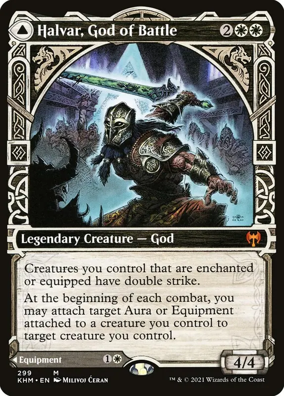 Halvar, God of Battle // Sword of the Realms [Kaldheim]