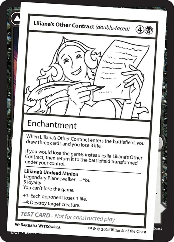 Liliana's Other Contract // Liliana's Undead Minion [Mystery Booster 2]