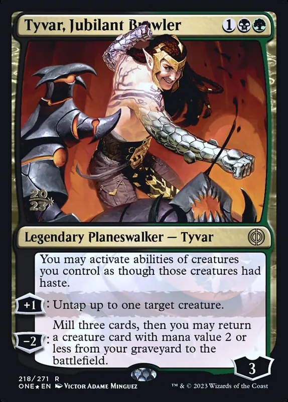 Tyvar, Jubilant Brawler [Phyrexia: All Will Be One Promos]