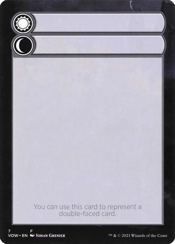 Double-Faced Substitute Card [Innistrad: Crimson Vow Substitute Cards]