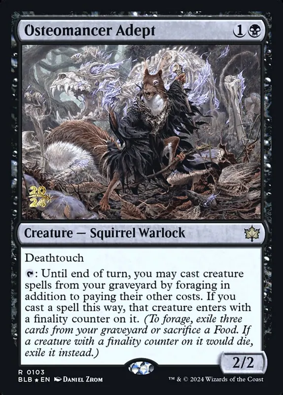 Osteomancer Adept [Bloomburrow Promos]