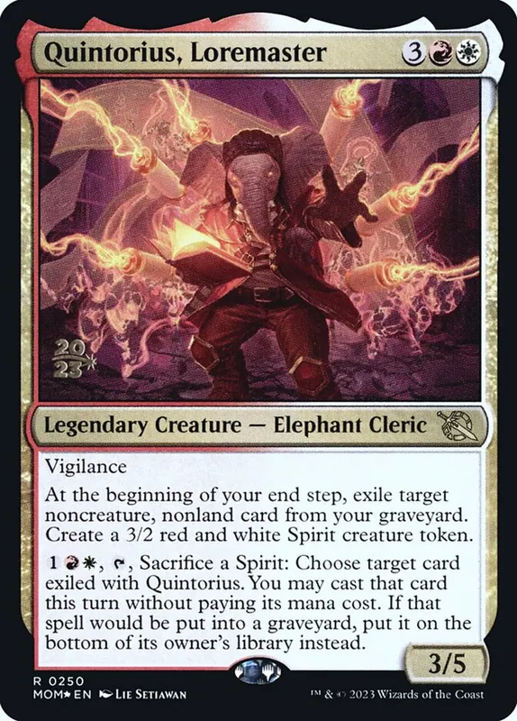 Quintorius, Loremaster [March of the Machine Promos]