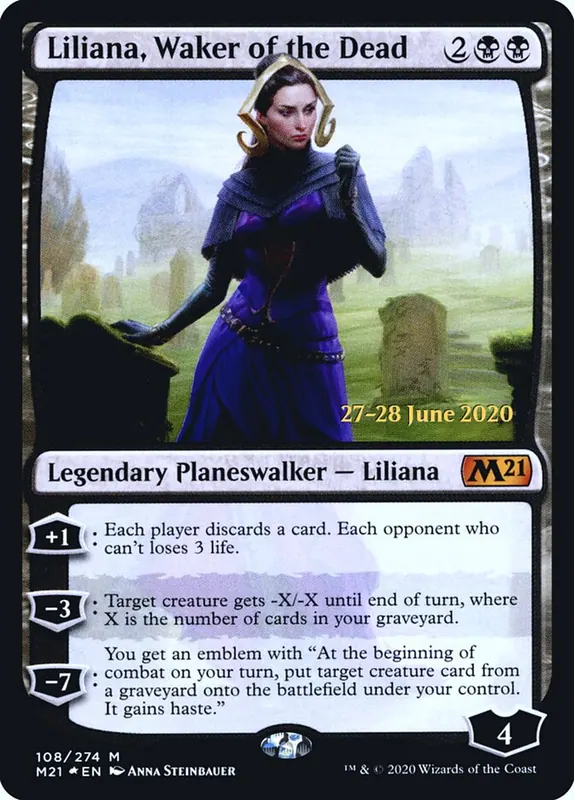 Liliana, Waker of the Dead [Core Set 2021 Promos]