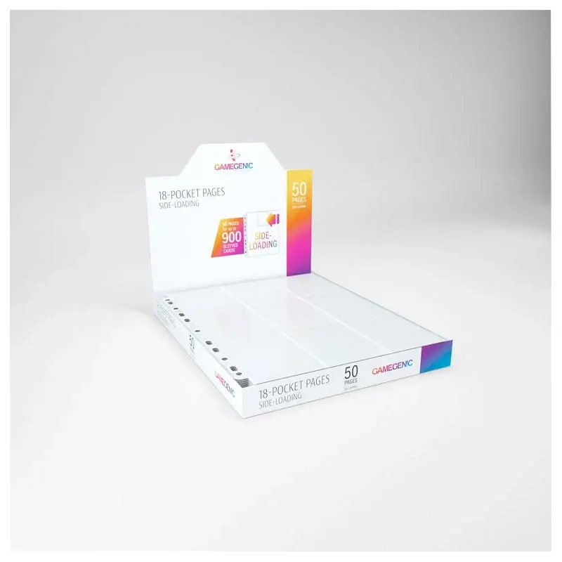 Game Genic 18-Pocket Pages Side-Loading White