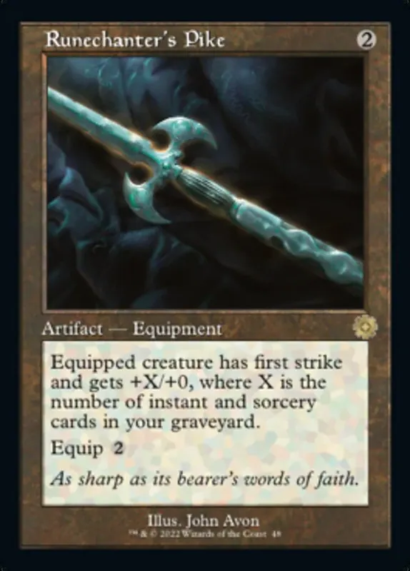 Runechanter's Pike (Retro) [The Brothers' War Retro Artifacts]