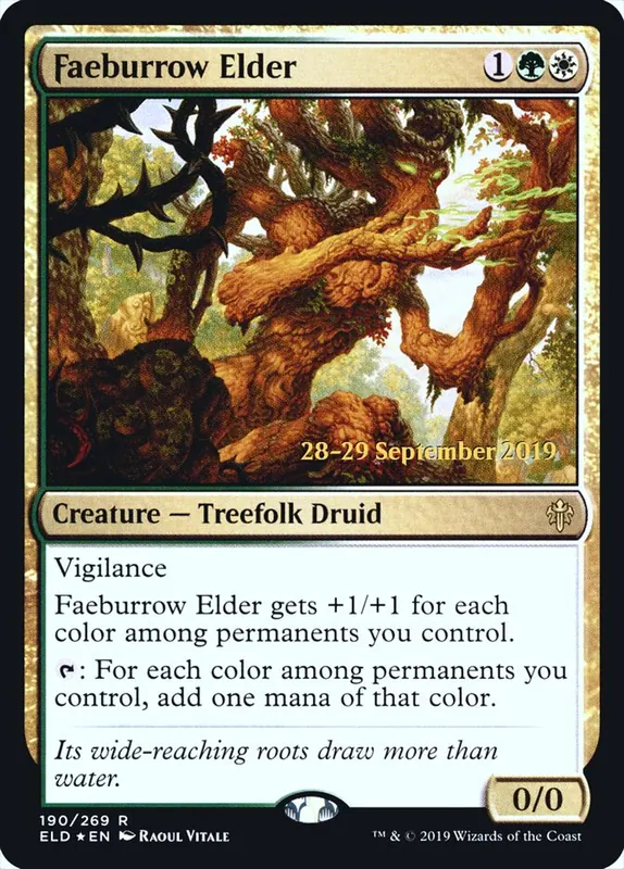 Faeburrow Elder [Throne of Eldraine Promos]