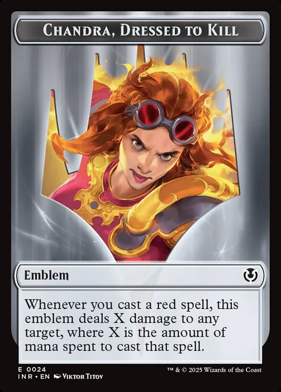Chandra, Dressed to Kill Emblem [Innistrad Remastered Tokens]