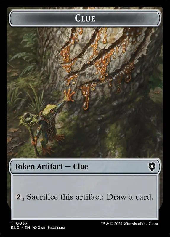 Clue [Bloomburrow Commander Tokens]