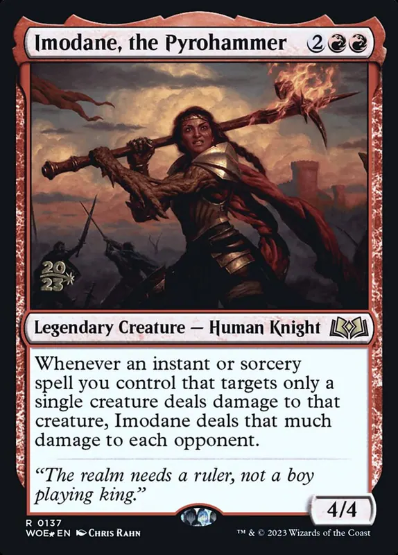 Imodane, the Pyrohammer [Wilds of Eldraine Promos]