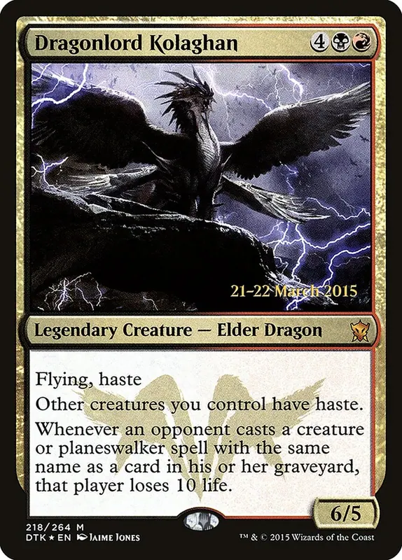 Dragonlord Kolaghan [Dragons of Tarkir Promos]