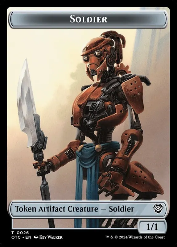 Soldier [Outlaws of Thunder Junction Commander Tokens]