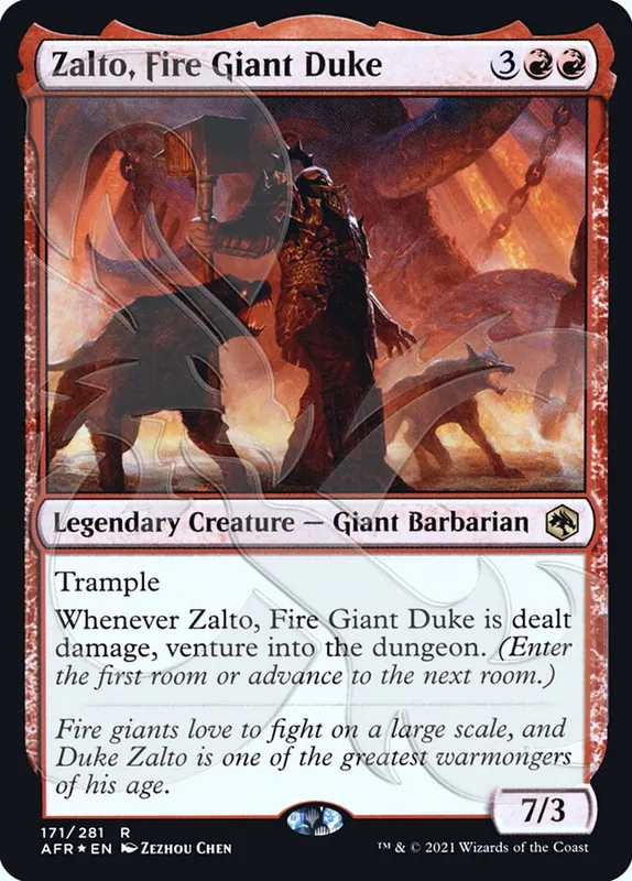 Zalto, Fire Giant Duke [Adventures in the Forgotten Realms Promos]