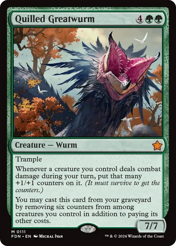 Quilled Greatwurm [Foundations] - Español