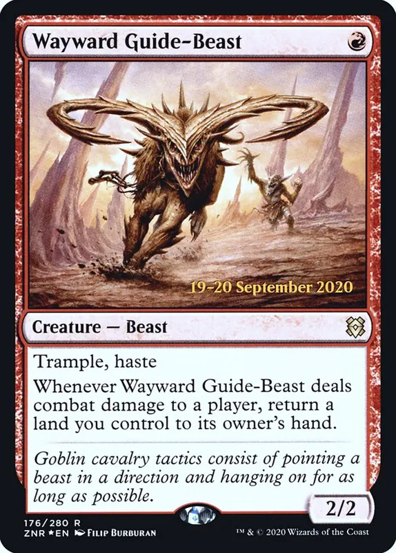 Wayward Guide-Beast [Zendikar Rising Promos]