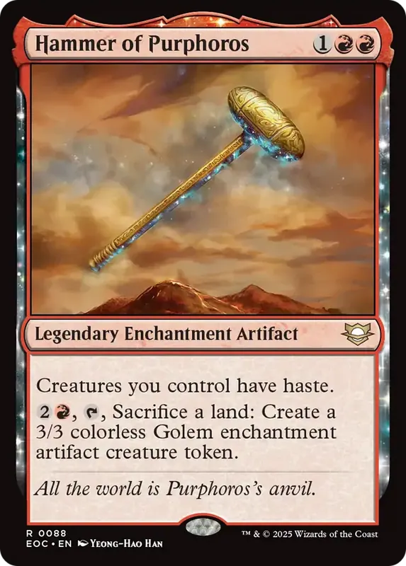 Hammer of Purphoros [Edge of Eternities Commander]