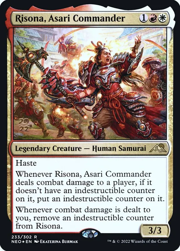 Risona, Asari Commander [Kamigawa: Neon Dynasty Promos]