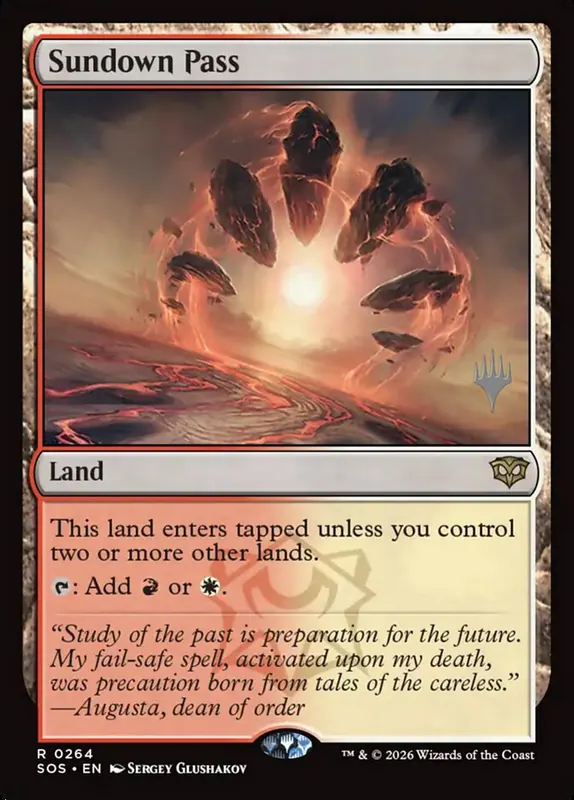 Sundown Pass [Secrets of Strixhaven Promos]