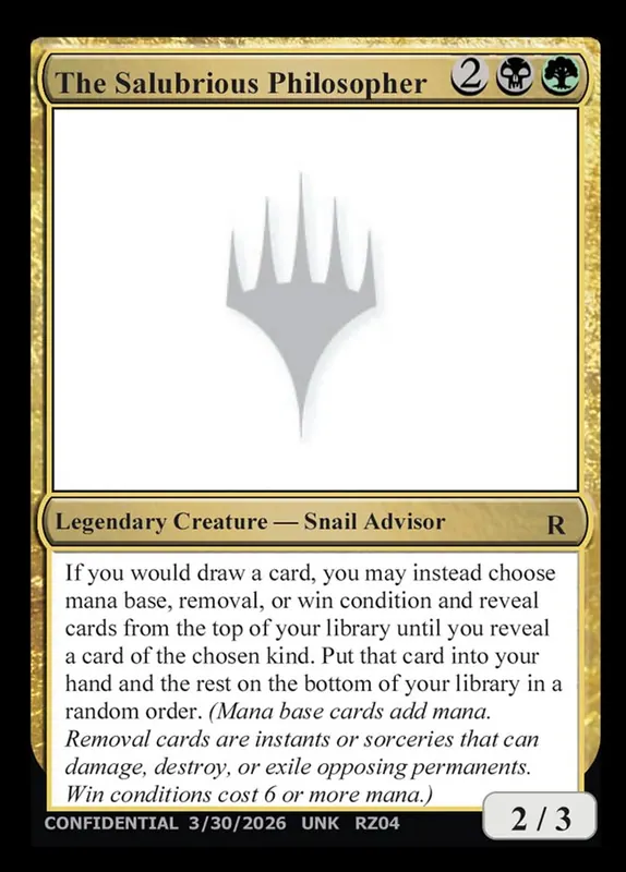 The Salubrious Philosopher [Unknown Event]