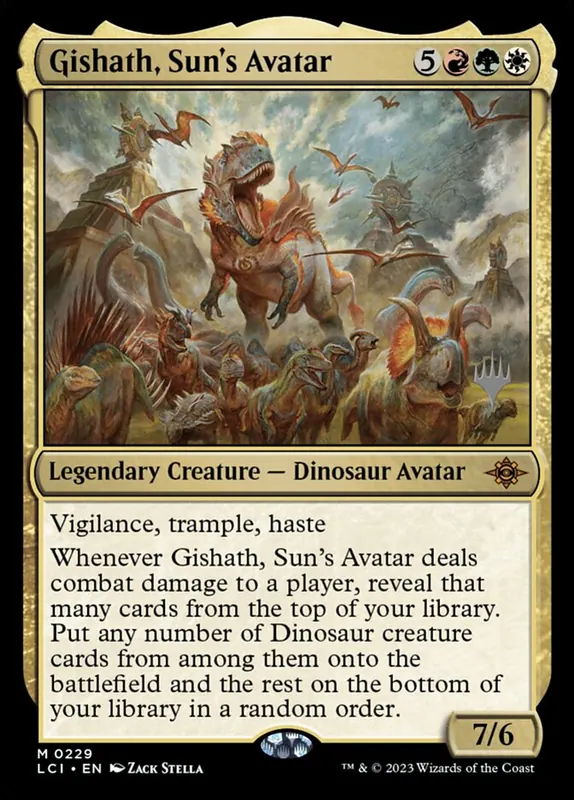 Gishath, Sun's Avatar [The Lost Caverns of Ixalan Promos]