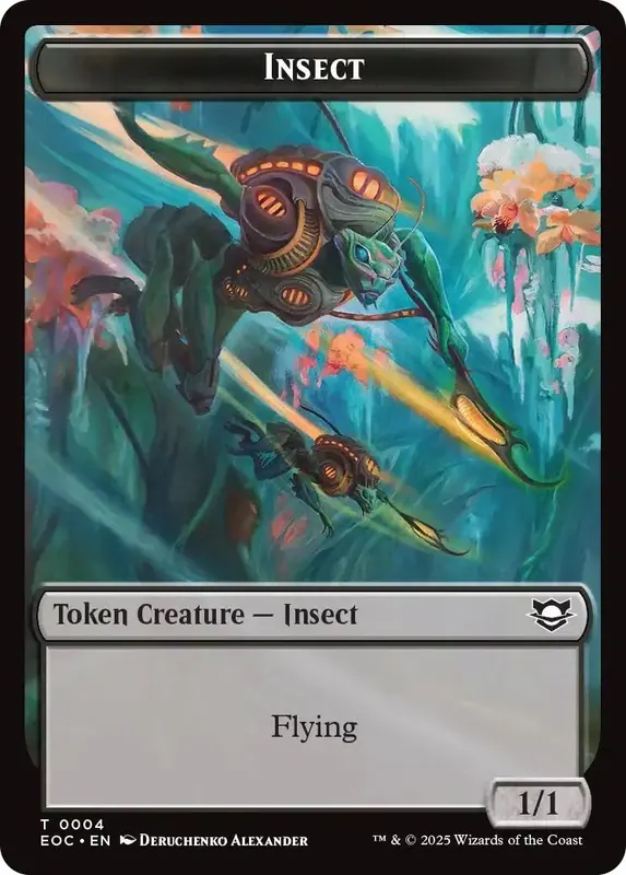 Insect // Elemental (0008) Double-Sided Token [Edge of Eternities Commander Tokens]