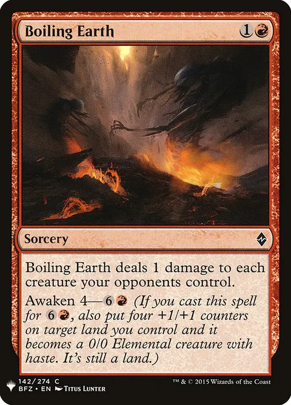 Boiling Earth [The List]