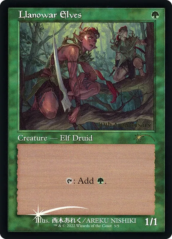 Llanowar Elves [30th Anniversary History Promos]